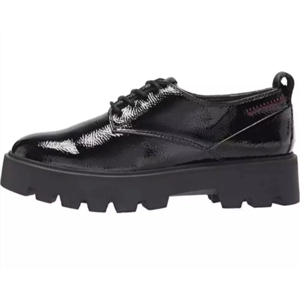 FRANCO SARTO / L-Balinlaced /  Black Patent /  Leather / Lug / Sole / Oxford